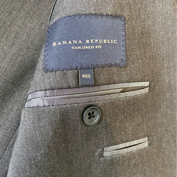 BR Charcoal Gray Two Piece Suit 40S - Picture 5 of 16